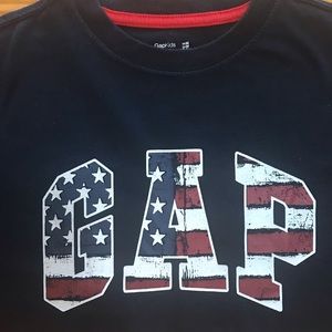 Navy Blue Kids Gap Logo Tee